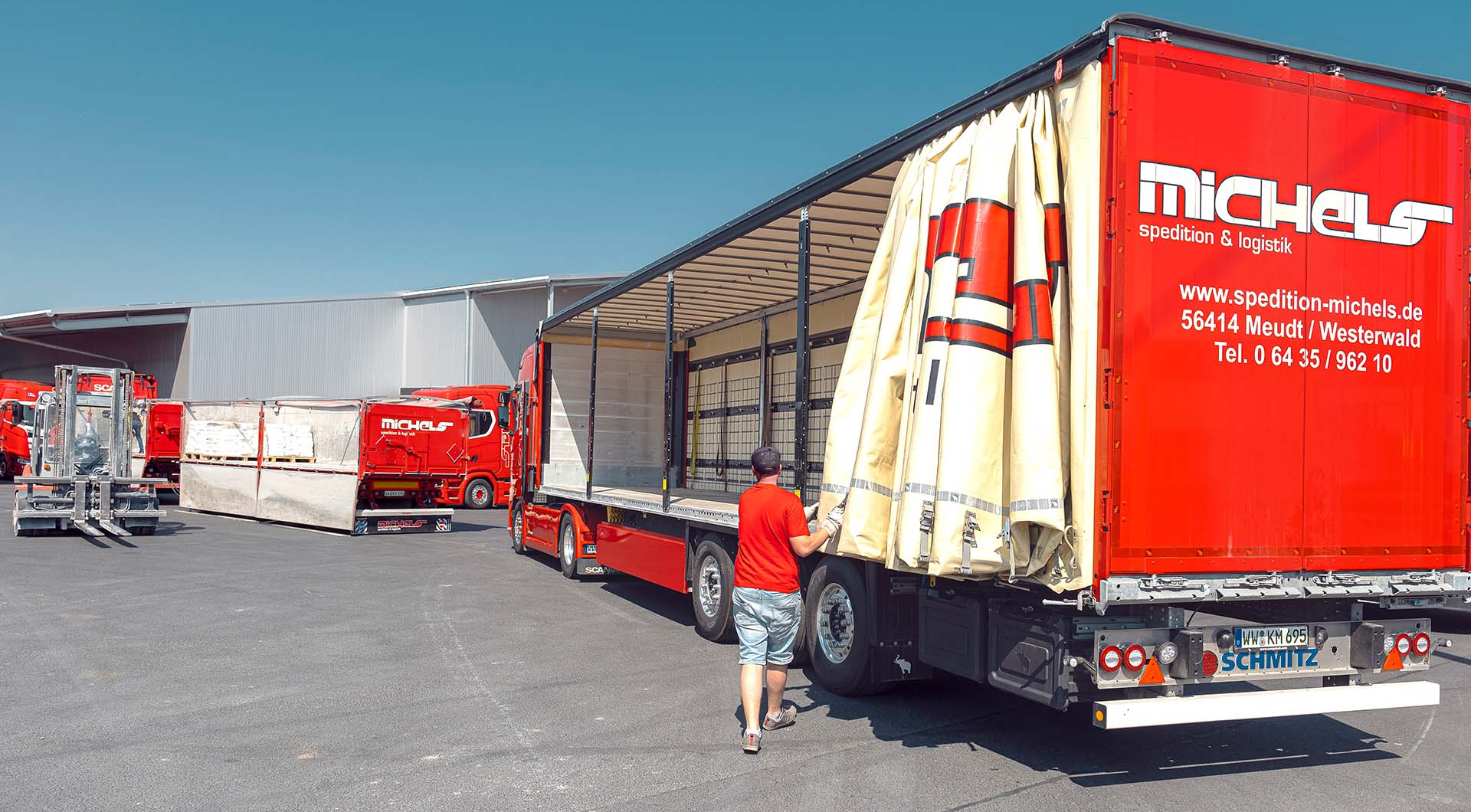 Tautlinertransporte Karls Michels GmbH & Co. KG Lkw Plane Spedition Transport