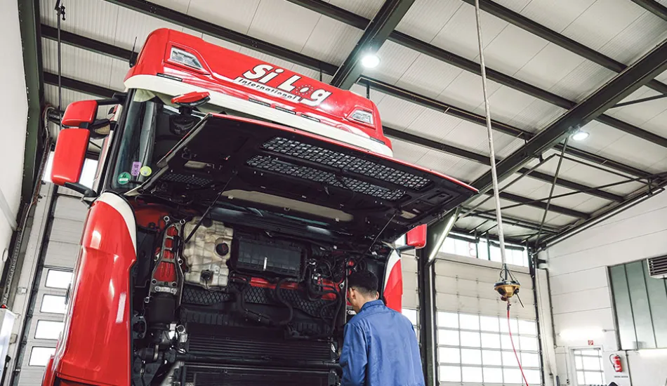 Werkstatt Spedition LKW 