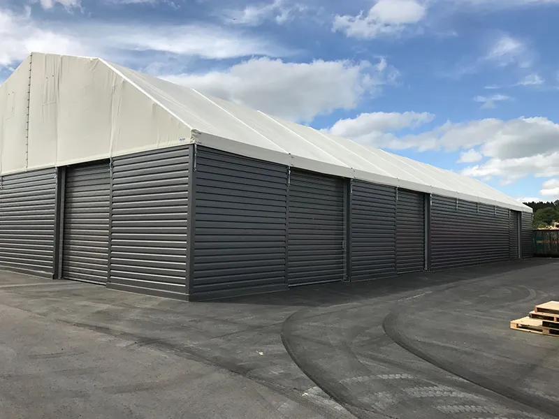 2018 Errichtung Lagerzelt