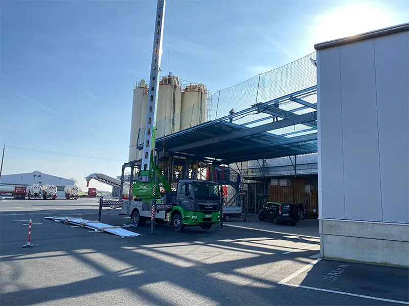 2020 Überdachung Lagerflächen Spedition Hochsilolager