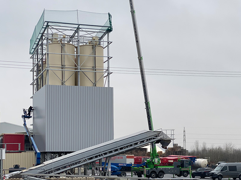2021 Einhausung Silo Hochsilolager