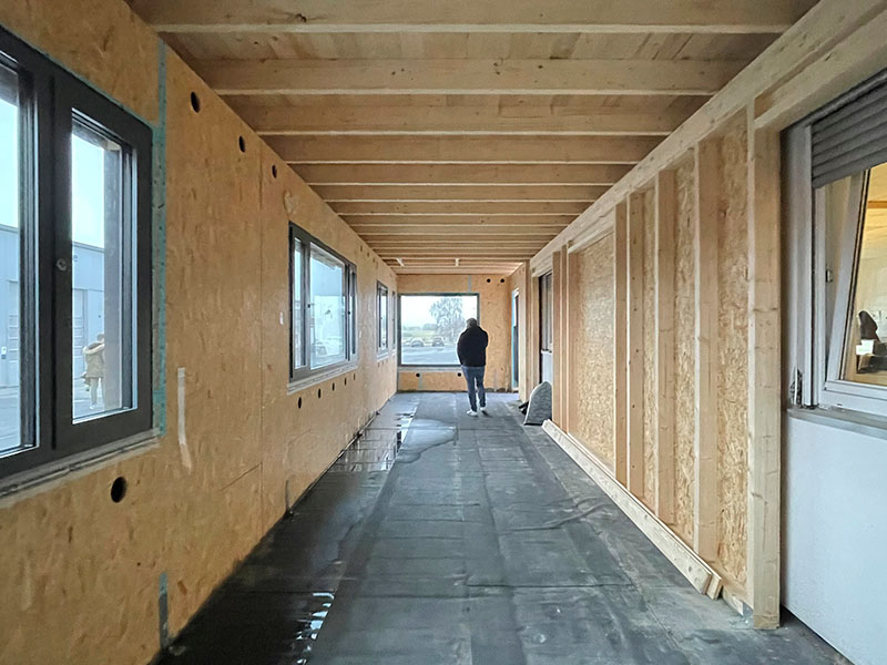 2022 Anbau Spedition Bürobox Holz