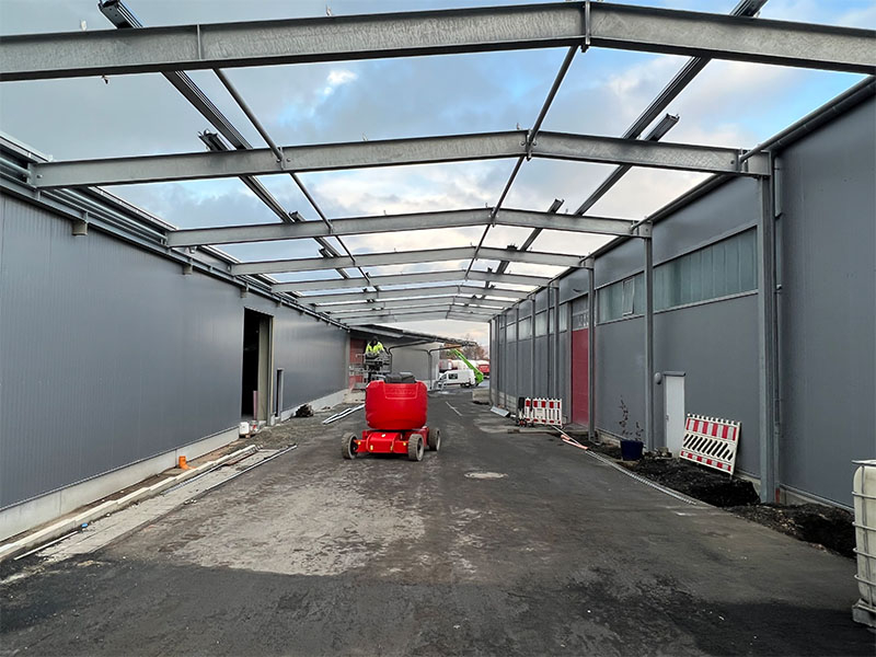 2022 Lagerhalle Überdachung Neubau