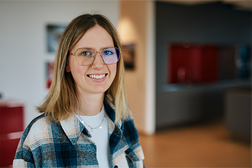 Emma Kühn, Auszubildende zur Kauffrau für Spedition und Logistikdienstleistung