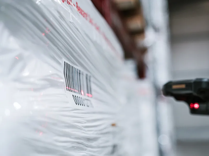 Scancode Barcode Scanner Lagerhalle Europalette